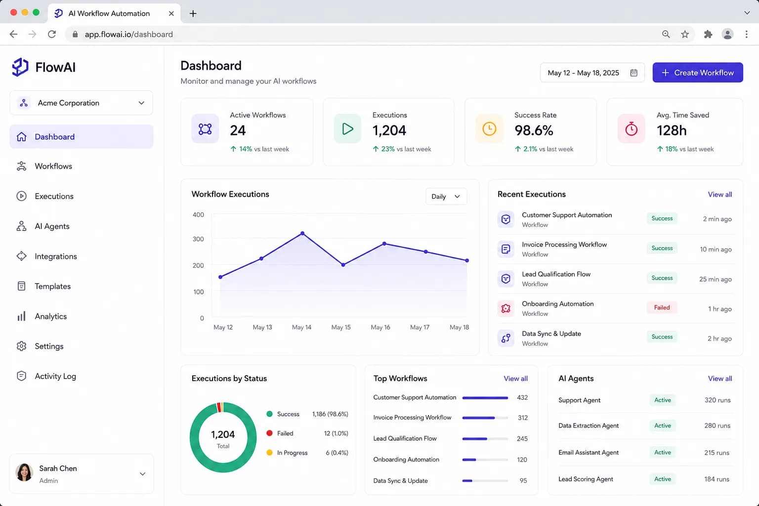 Autonomous AI Workflow Automation Platform