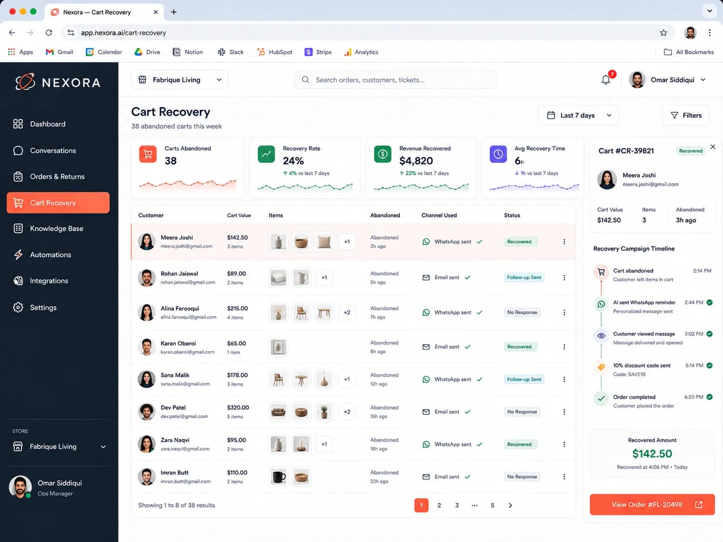 Nexora Autonomous AI Operations Agent for E-commerce