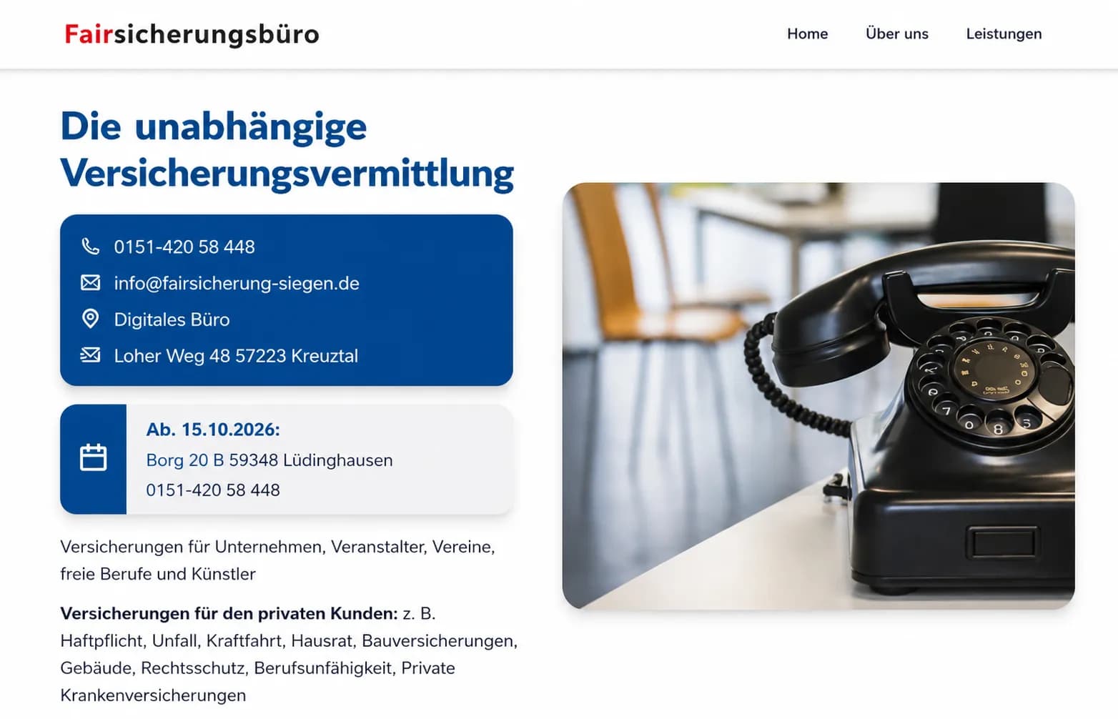 Independent Insurance Broker Website