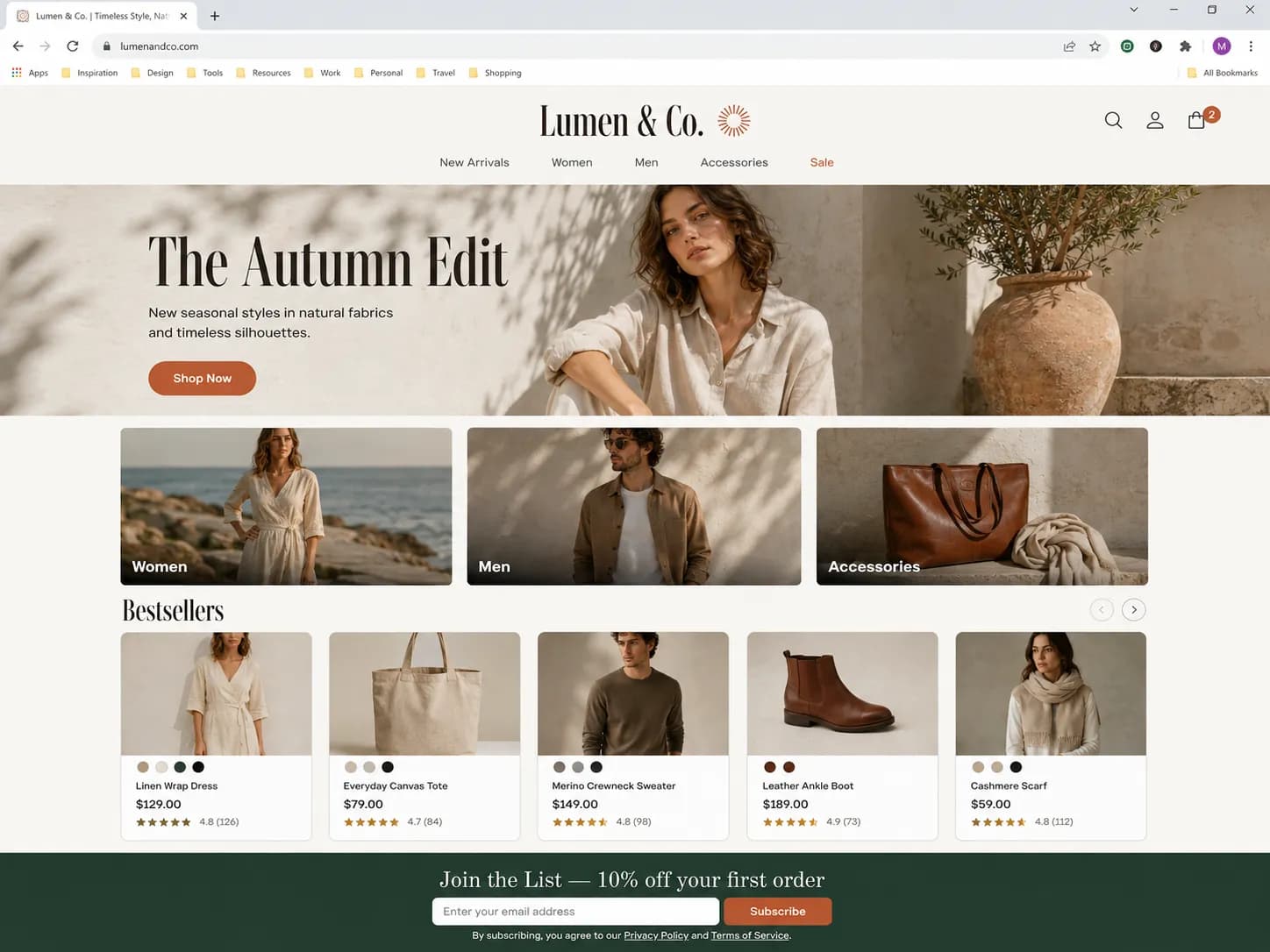 Modern E-commerce Store Creation