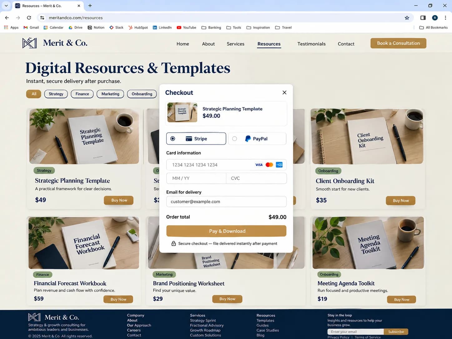 Six-Page Consulting Website Build