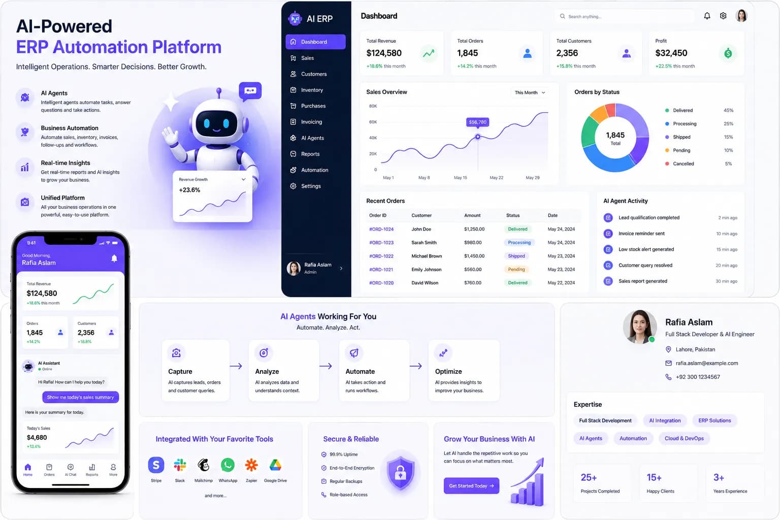 AI-Powered Business Operations & ERP Automation Platform
