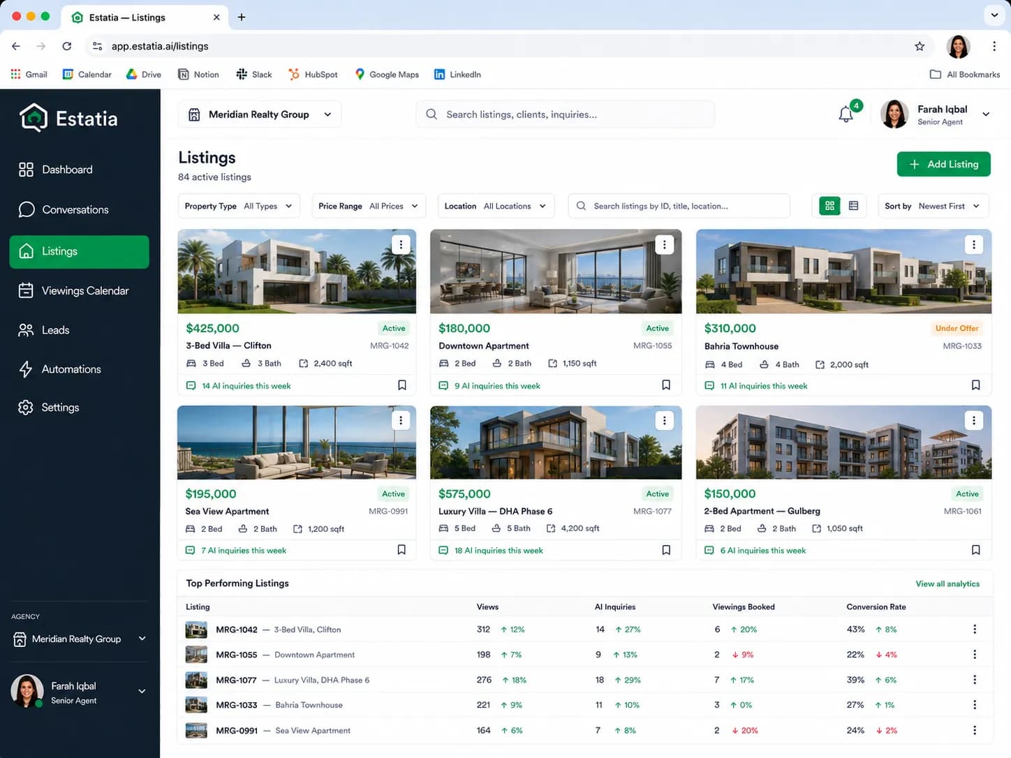 Estatia Autonomous AI Property Inquiry & Viewing Scheduler Agent