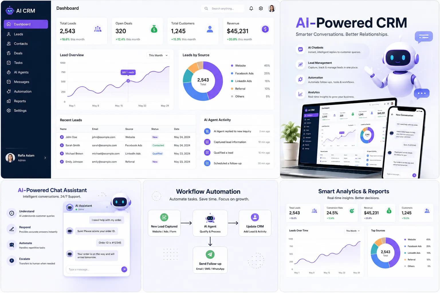 AI-Powered CRM & Business Automation Platform