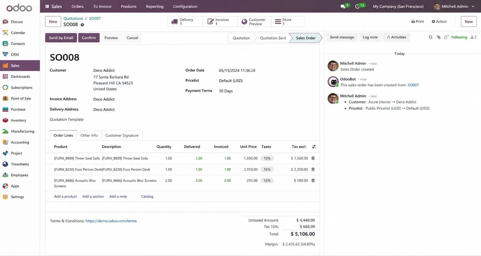 Manufacturing ERP & CRM Solution using Odoo