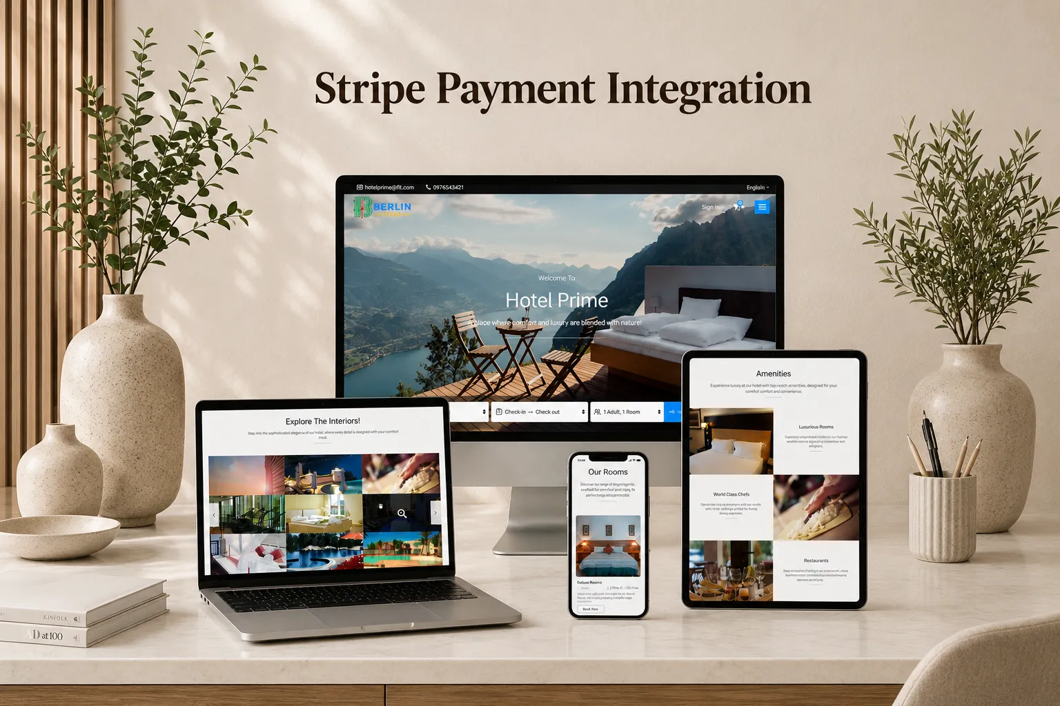 Hotel Booking System with Stripe Payment Method