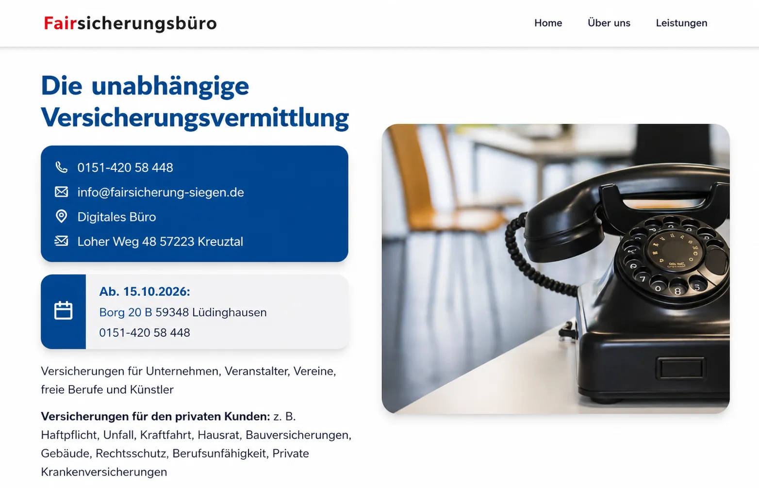 Independent Insurance Broker Website